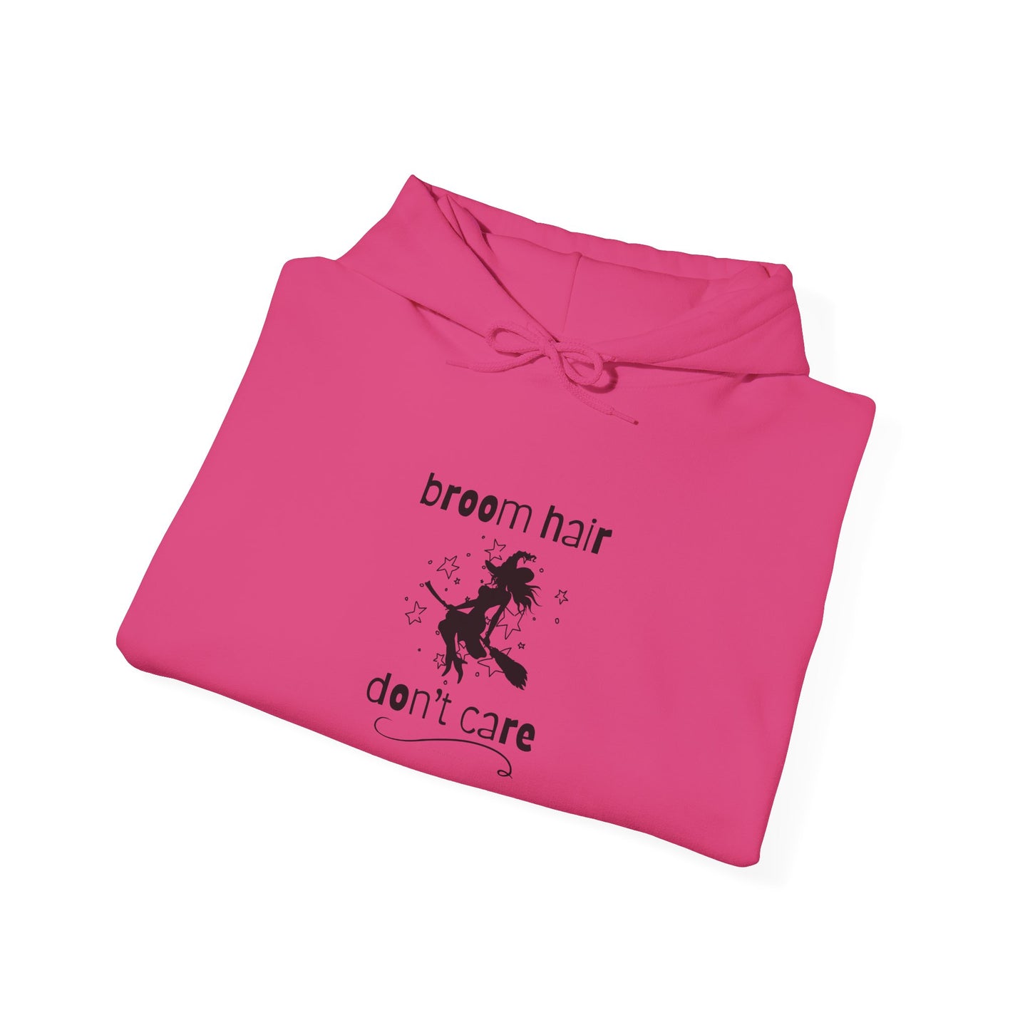 Broom Hair, Don't Care Heavy Blend Halloween Hoodie