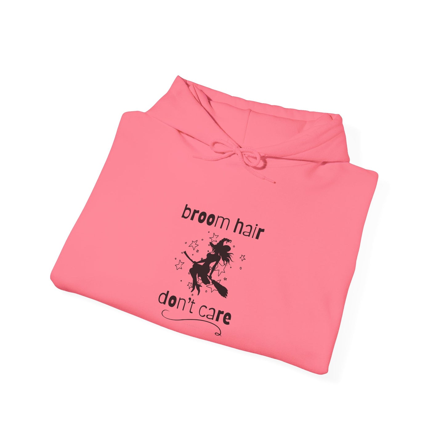 Broom Hair, Don't Care Heavy Blend Halloween Hoodie