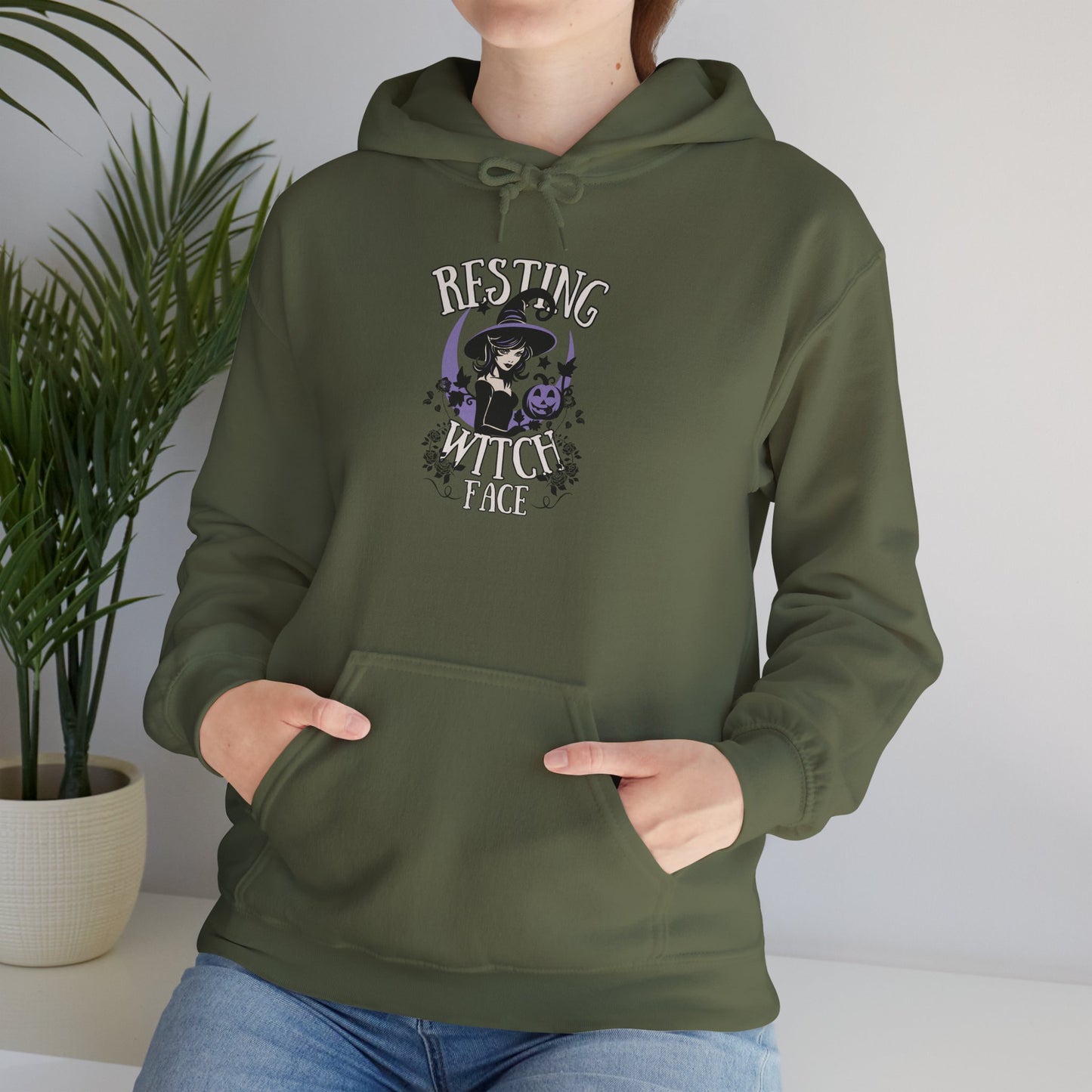 Resting Witch Face Heavy Blend Hoodie
