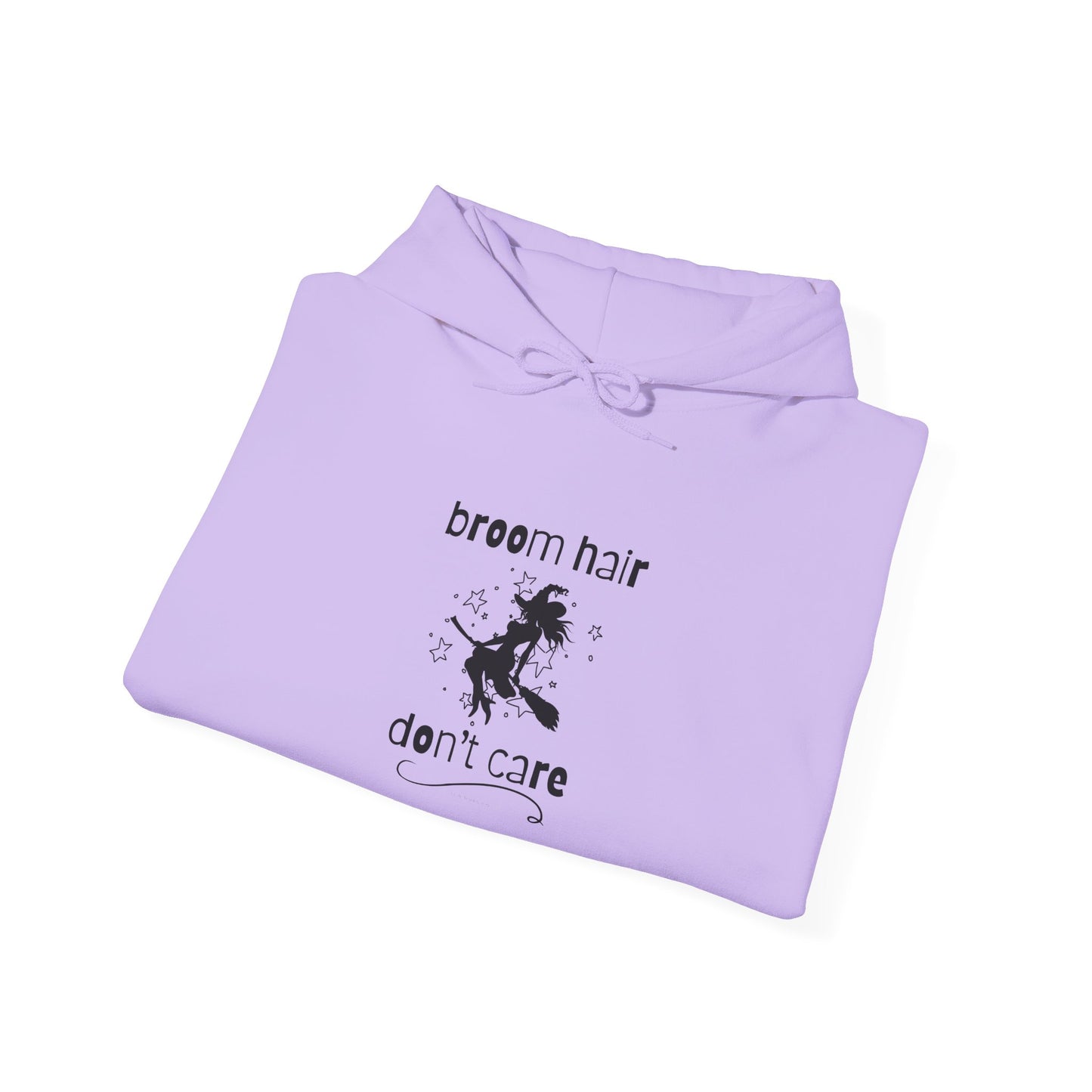 Broom Hair, Don't Care Heavy Blend Halloween Hoodie
