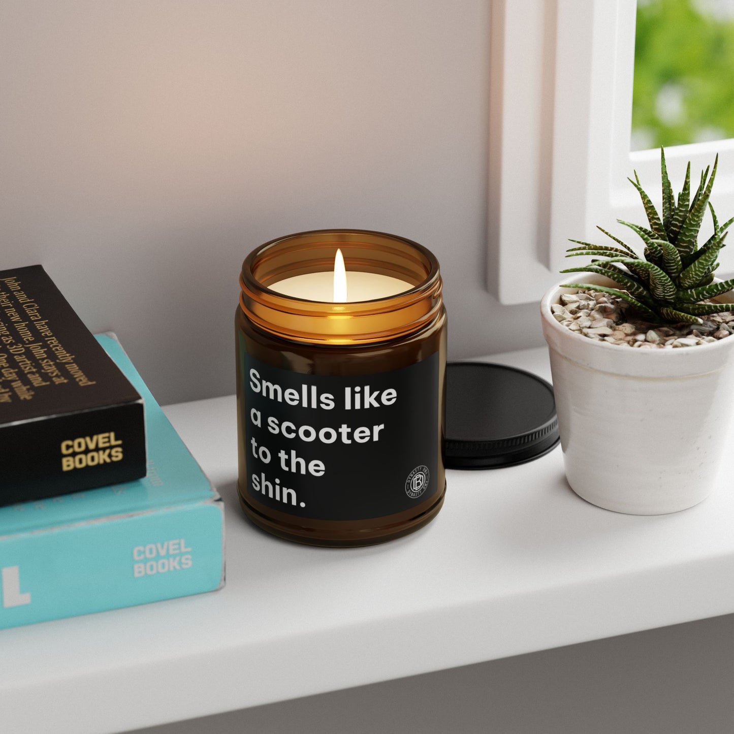 "Smells Like a Scooter to the Shin" Scented Soy Candle