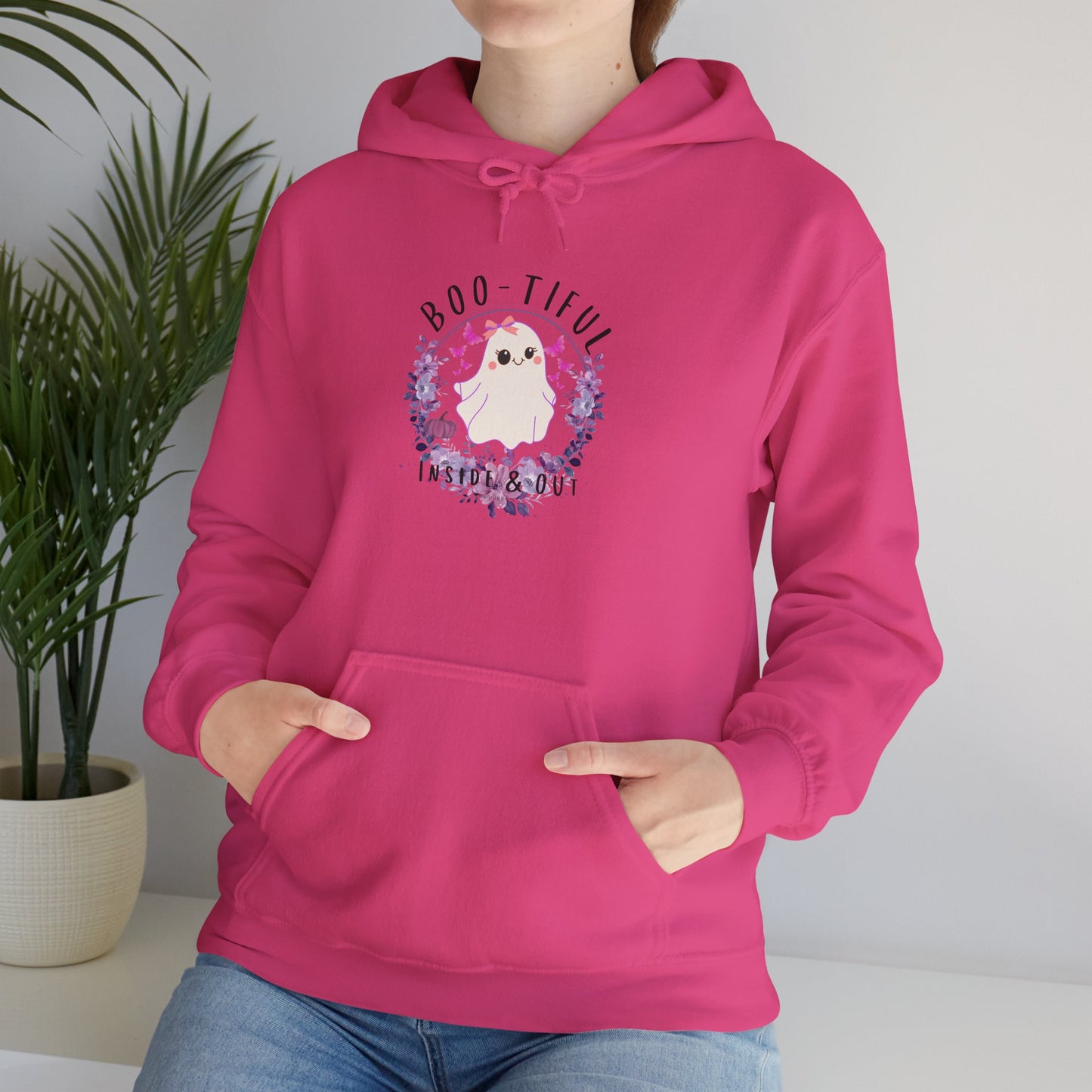 Boo-tiful Inside & Out Ghost Halloween Heavy Blend Hoodie