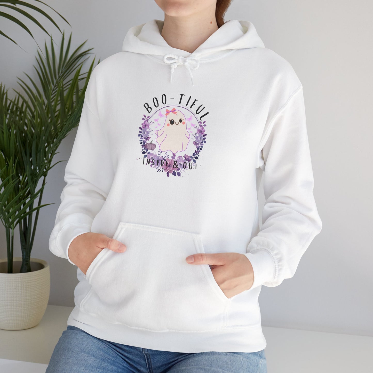 Boo-tiful Inside & Out Ghost Halloween Heavy Blend Hoodie