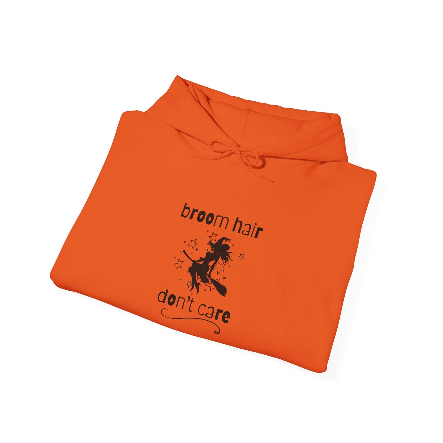 Broom Hair, Don't Care Heavy Blend Halloween Hoodie