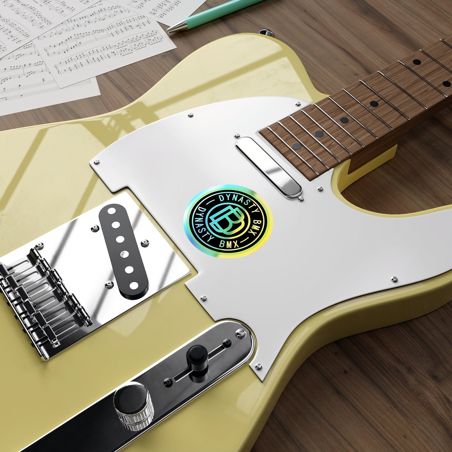 Dynasty BMX Holographic Die-cut Sticker