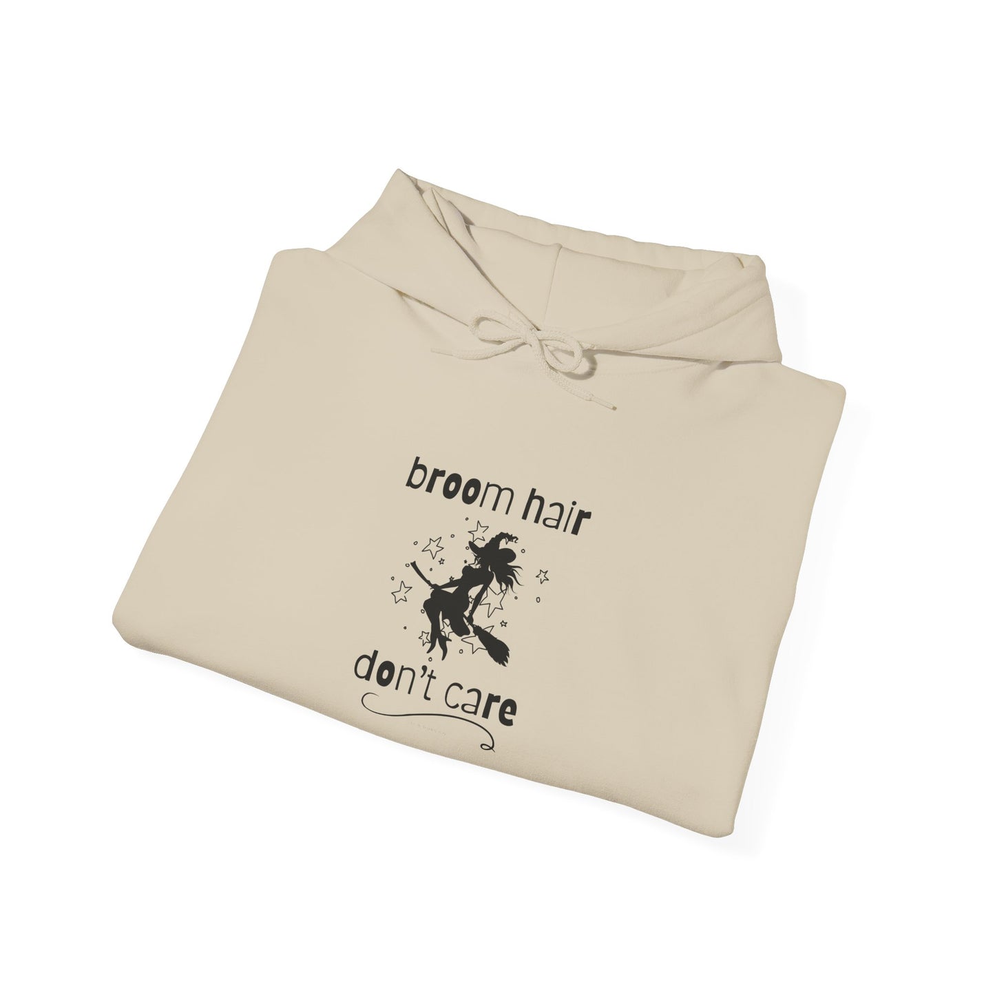 Broom Hair, Don't Care Heavy Blend Halloween Hoodie