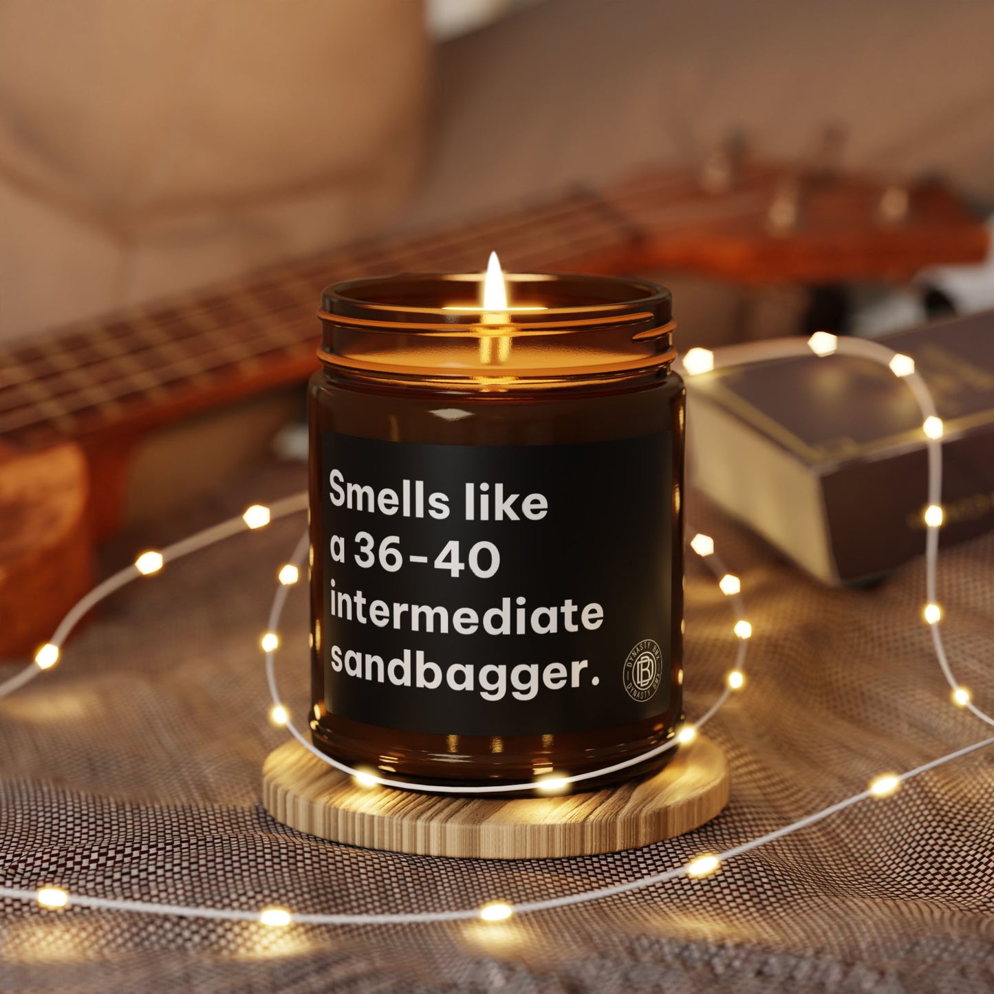 "Smells Like a 36-40 Intermediate Sandbagger" Scented Soy Candles