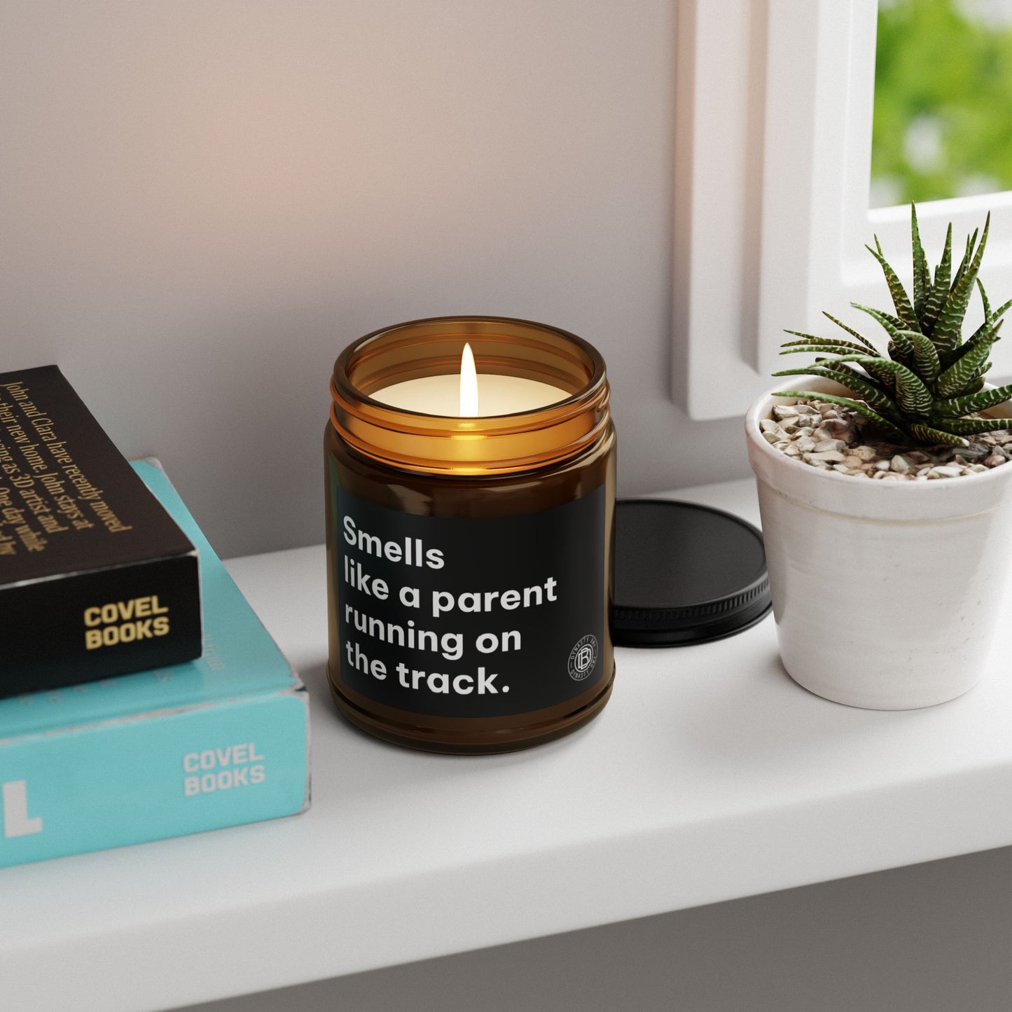 "Smells Like a Parent Running on the Track" Scented Soy Candle