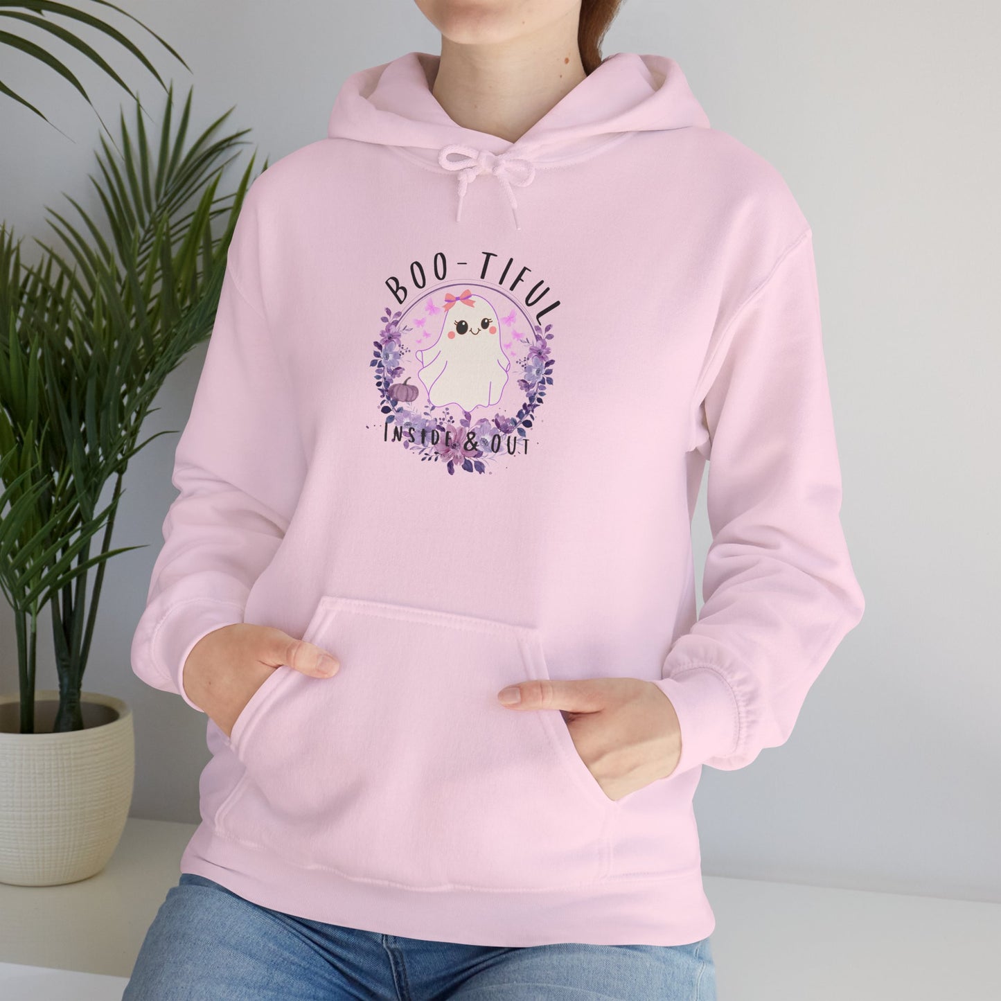 Boo-tiful Inside & Out Ghost Halloween Heavy Blend Hoodie