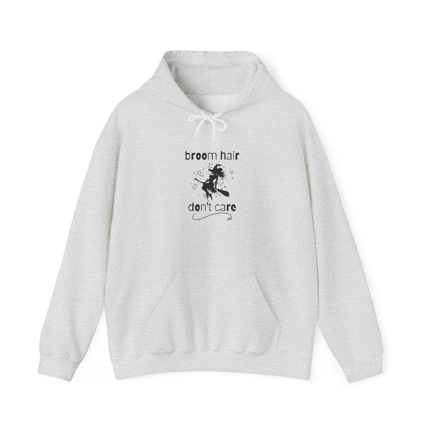Broom Hair, Don't Care Heavy Blend Halloween Hoodie