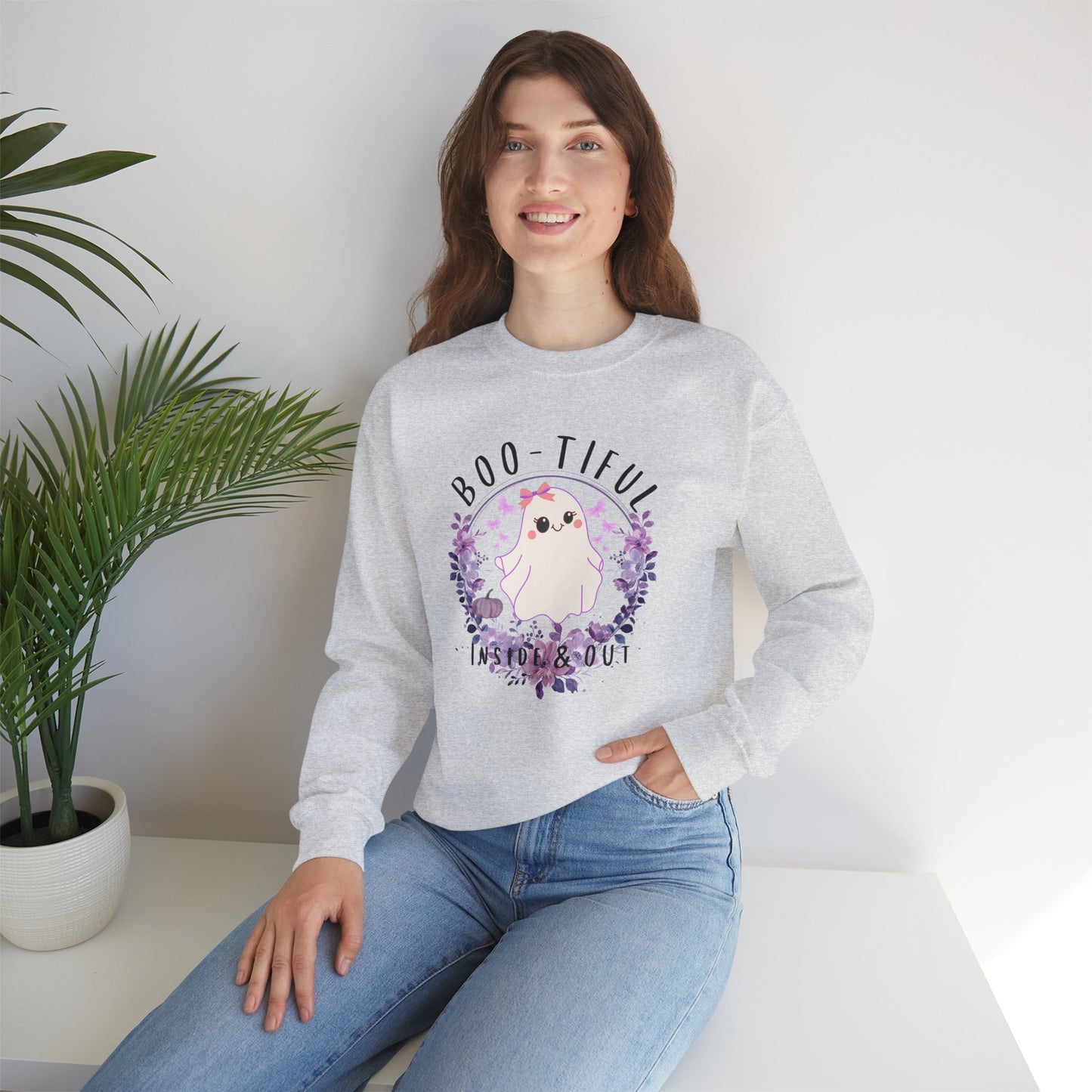 Bootiful Inside & Out Heavy Blend Crewneck