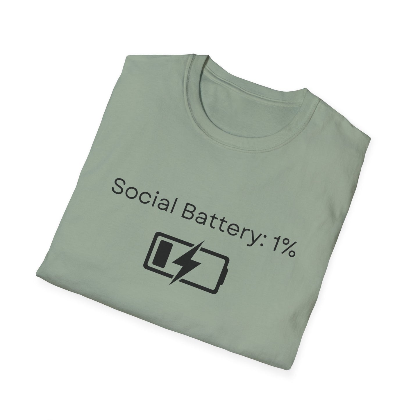 Social Battery: 1% Tee