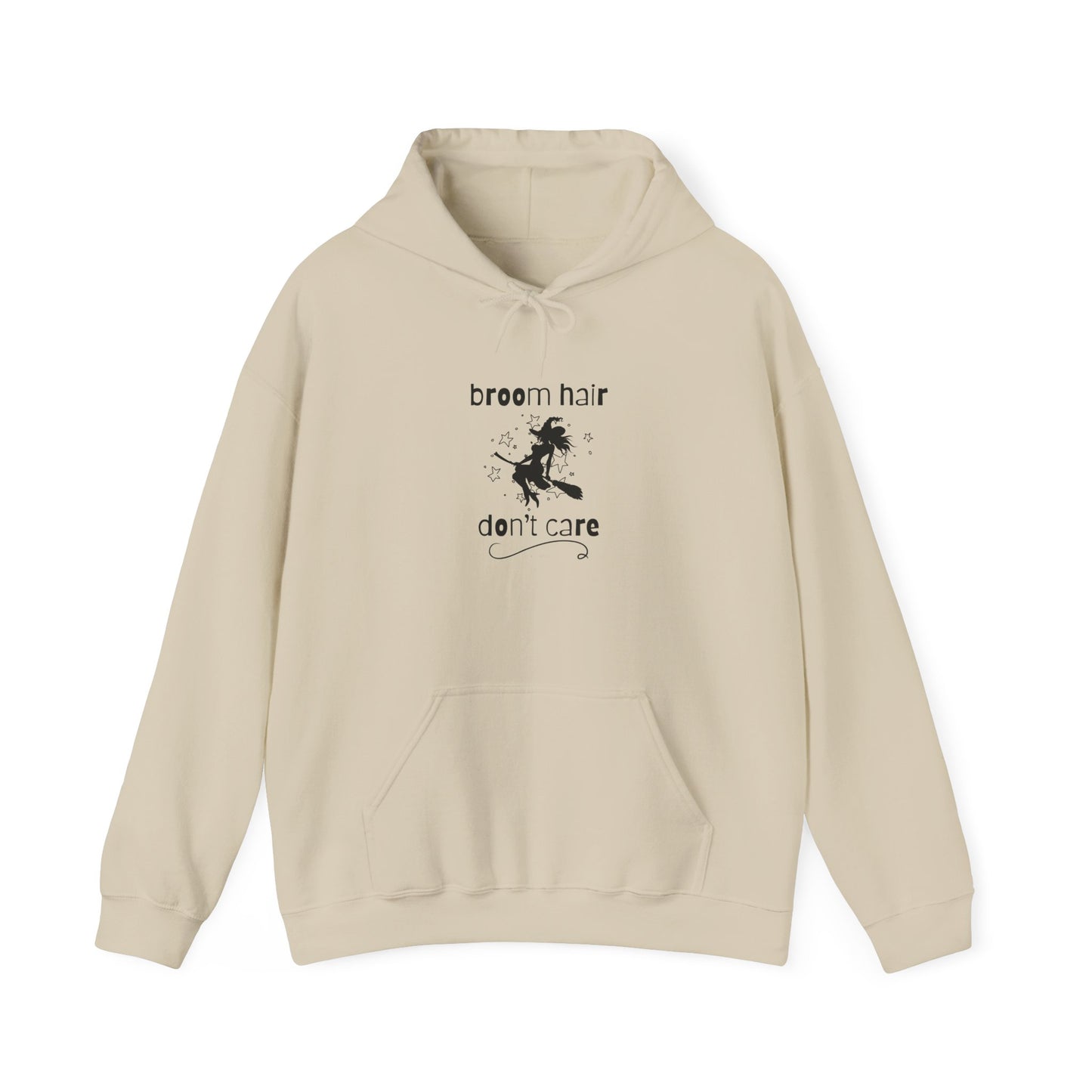 Broom Hair, Don't Care Heavy Blend Halloween Hoodie
