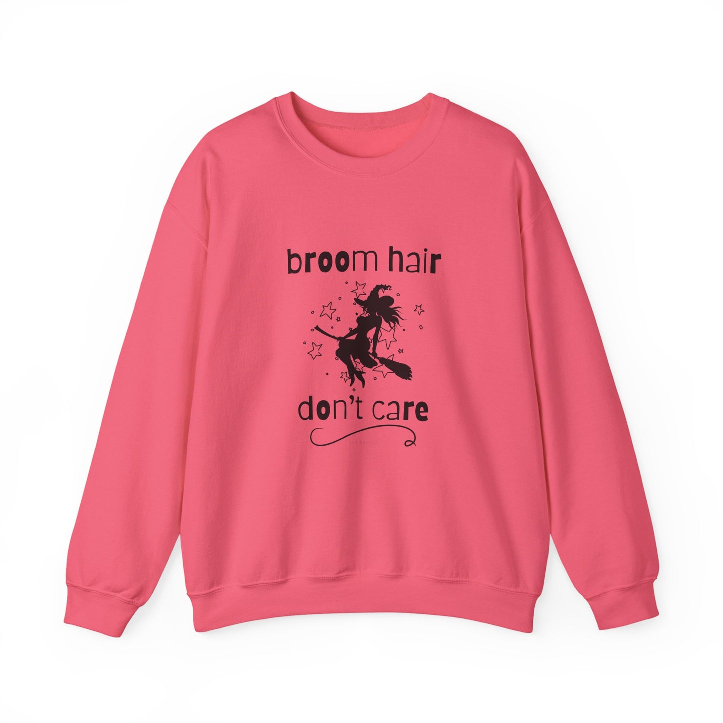 Broom Hair, Don't Care Sweatshirt Heavy Blend Crewneck Sweatshirt