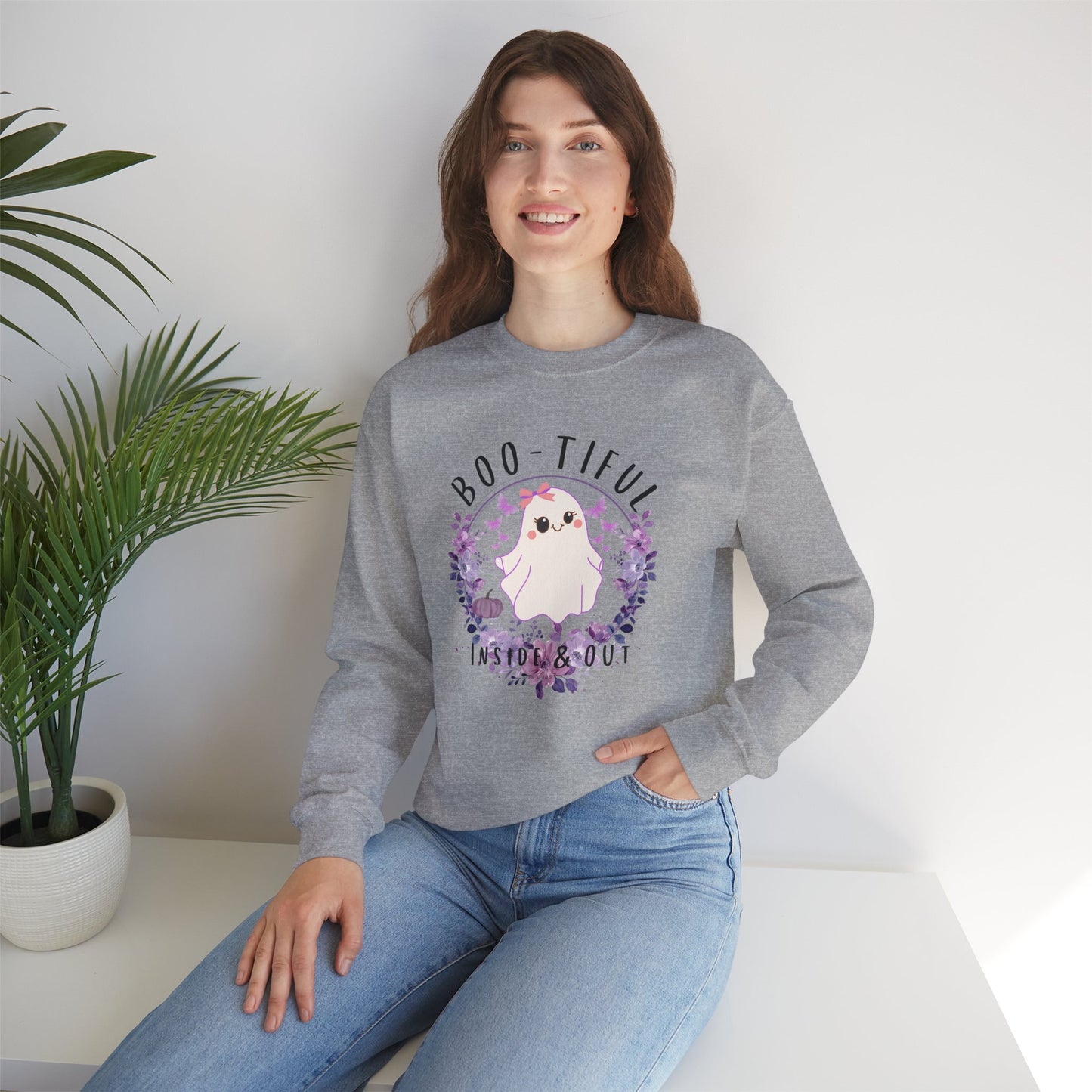 Bootiful Inside & Out Heavy Blend Crewneck