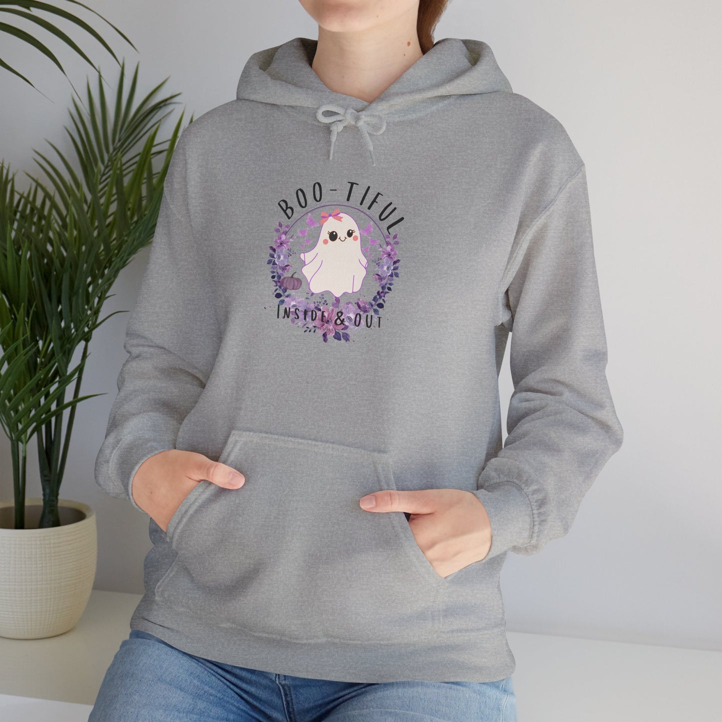 Boo-tiful Inside & Out Ghost Halloween Heavy Blend Hoodie