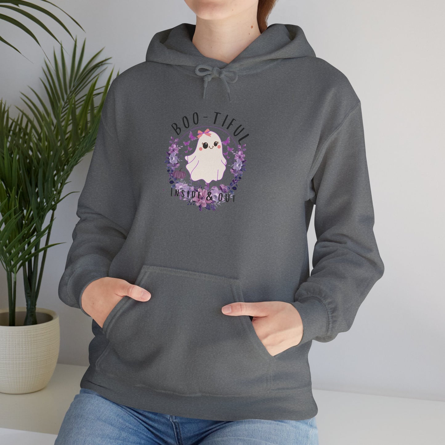 Boo-tiful Inside & Out Ghost Halloween Heavy Blend Hoodie