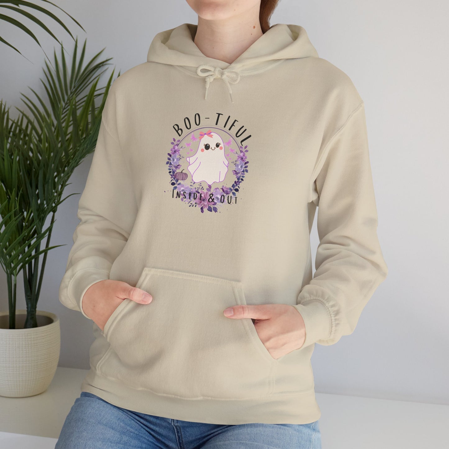 Boo-tiful Inside & Out Ghost Halloween Heavy Blend Hoodie