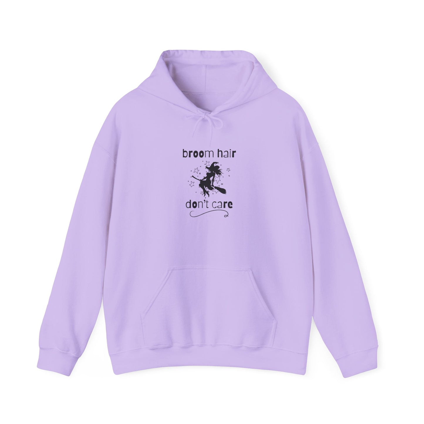 Broom Hair, Don't Care Heavy Blend Halloween Hoodie