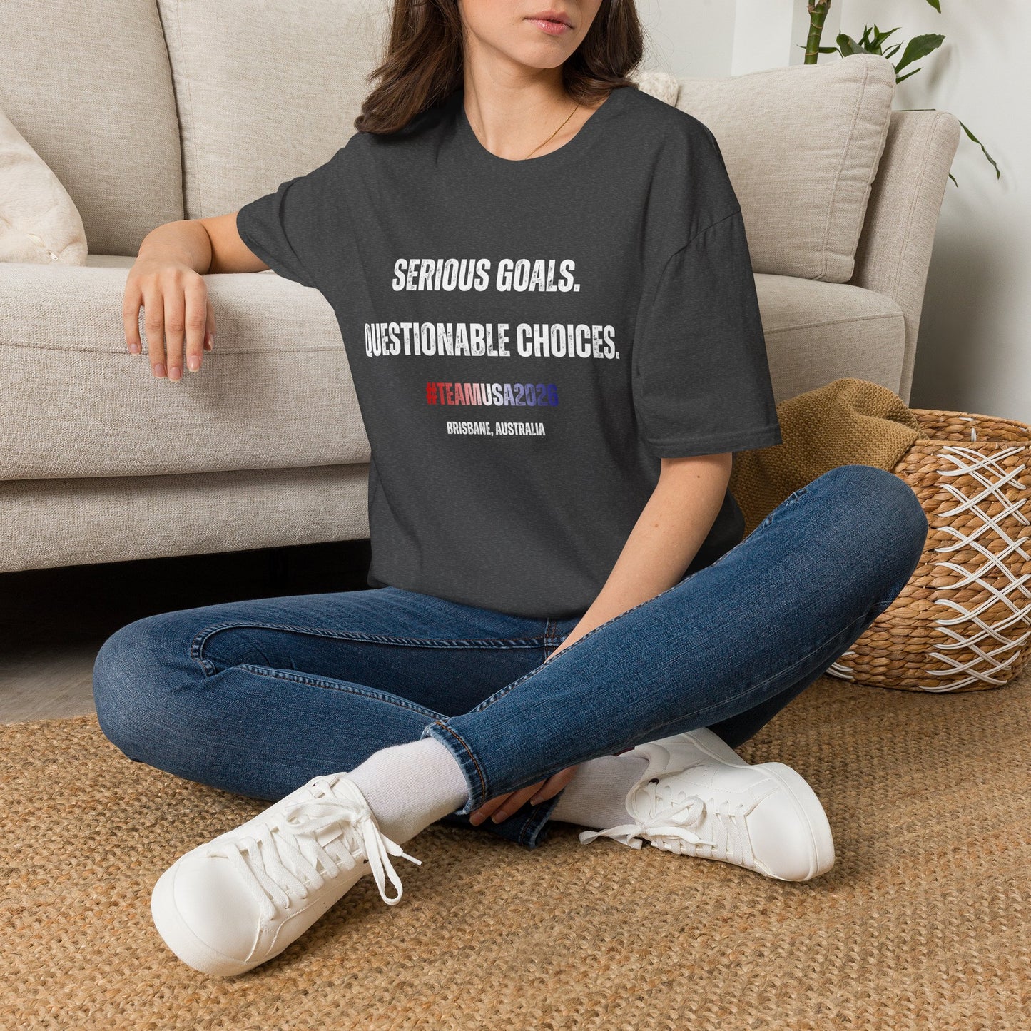 Angie Henry Worlds 2026: “Serious Goals, Questionable Choices” T-Shirt