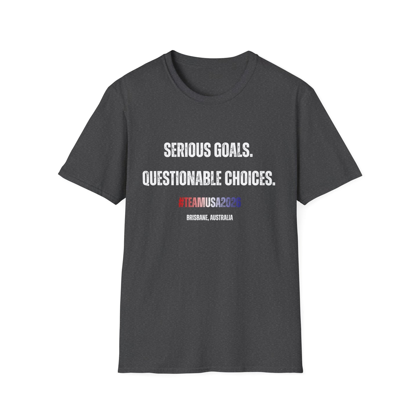 Angie Henry Worlds 2026: “Serious Goals, Questionable Choices” T-Shirt