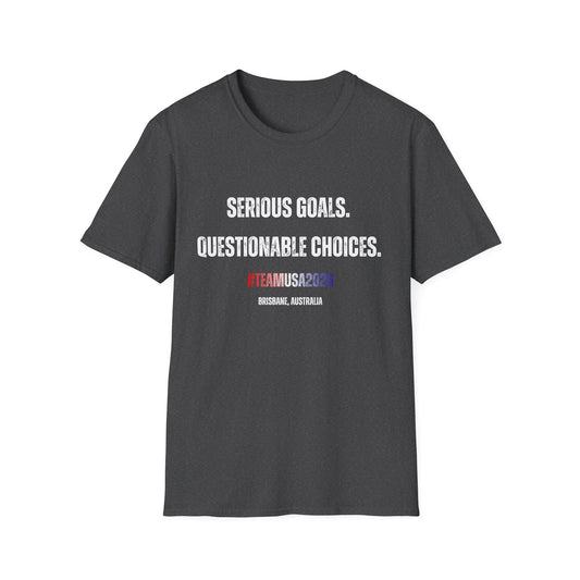 Angie Henry Worlds 2026: “Serious Goals, Questionable Choices” T-Shirt
