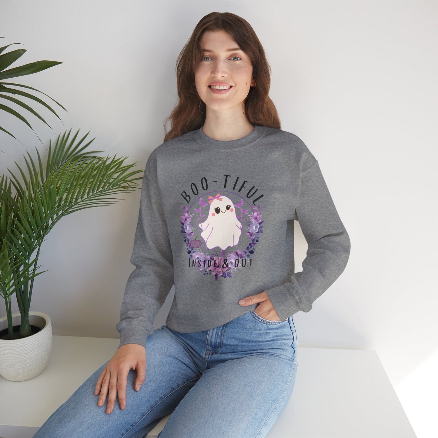 Bootiful Inside & Out Heavy Blend Crewneck