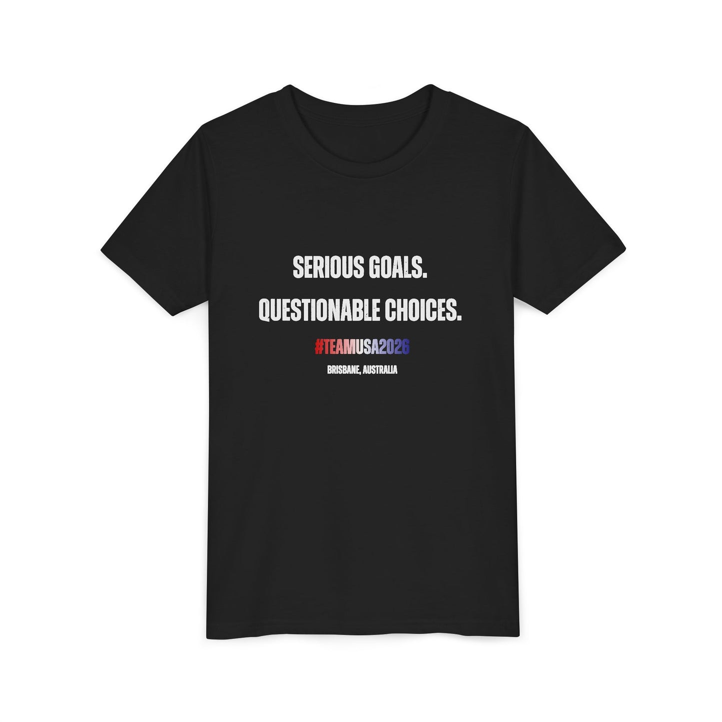Angie Henry Worlds 2026: “Serious Goals, Questionable Choices” T-Shirt
