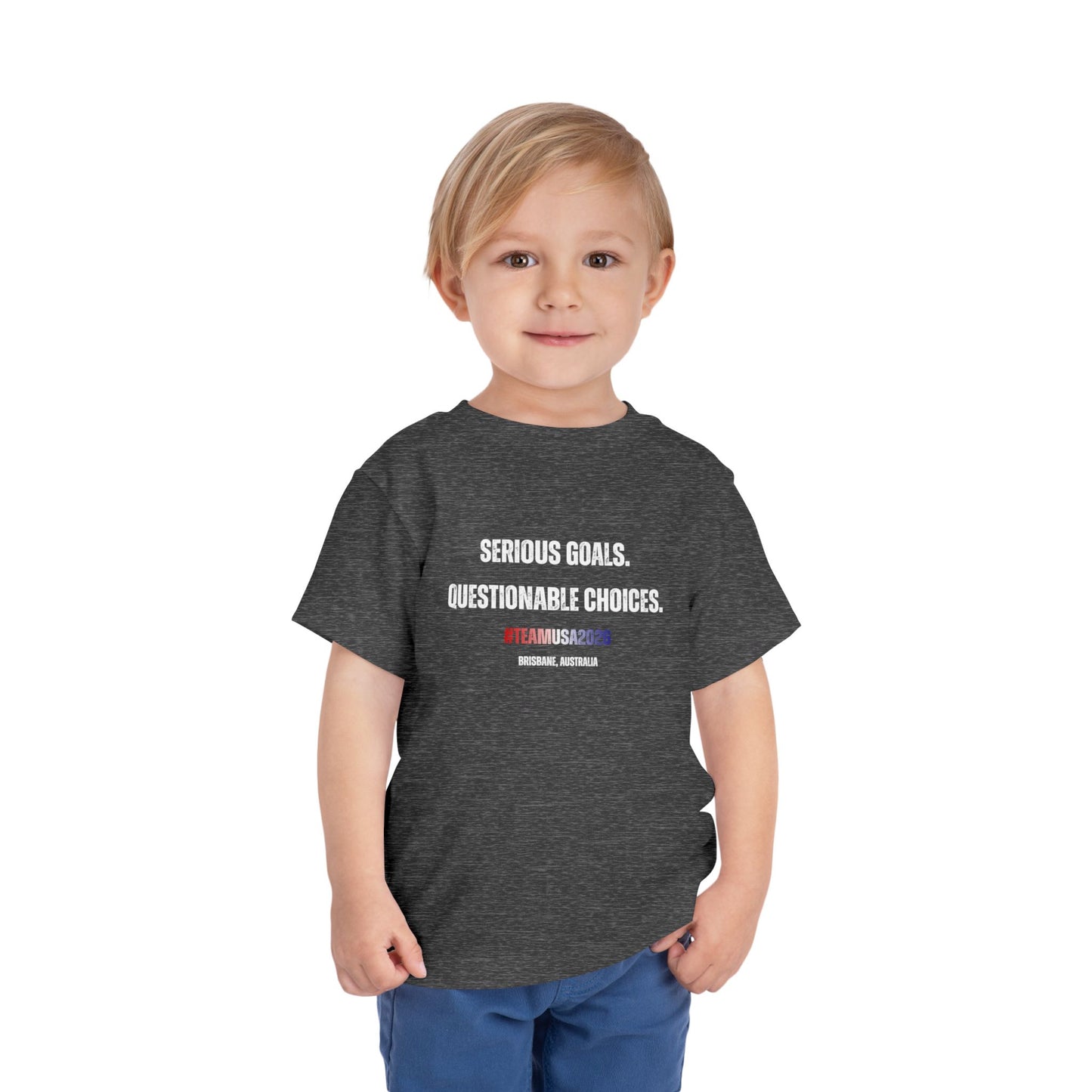 Toddler Angie Henry Worlds 2026: "Serious Goals, Questionable Choices" T-Shirt