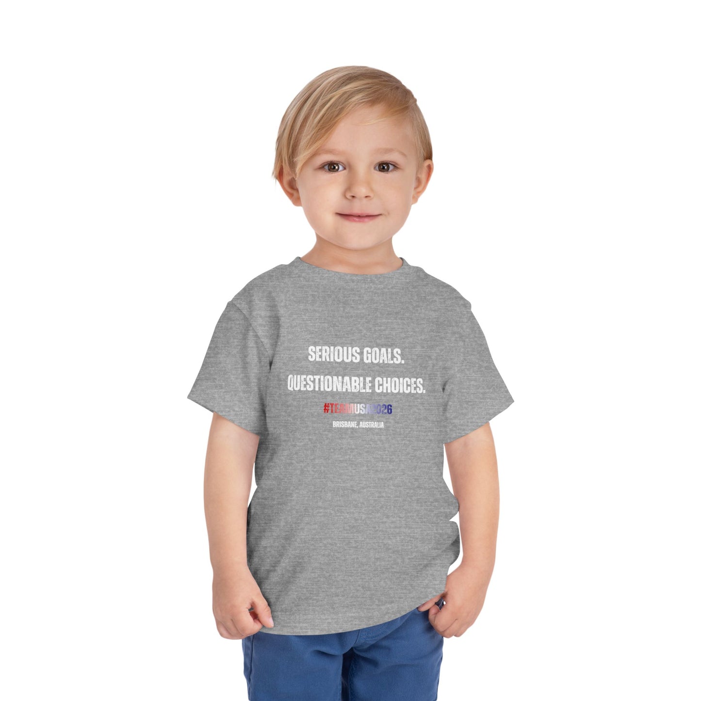 Toddler Angie Henry Worlds 2026: "Serious Goals, Questionable Choices" T-Shirt