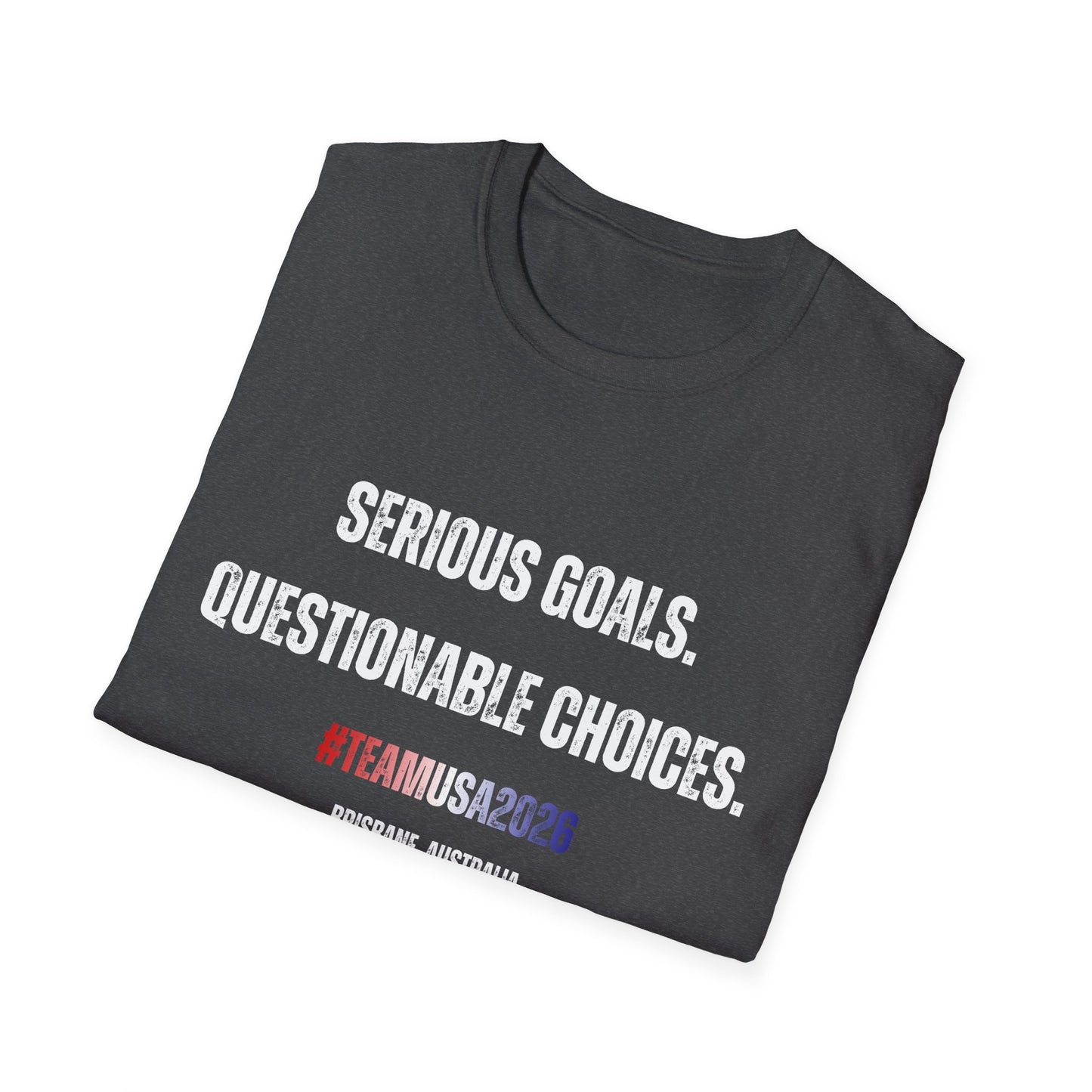 Angie Henry Worlds 2026: “Serious Goals, Questionable Choices” T-Shirt