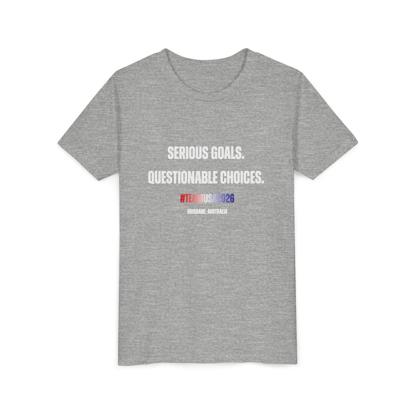 Angie Henry Worlds 2026: “Serious Goals, Questionable Choices” T-Shirt